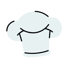 Cartoon Chef Hat for Cooking and Culinary Theme