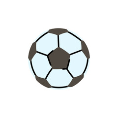 Fototapeta premium Minimalist Soccer Ball Illustration for Sports Themes
