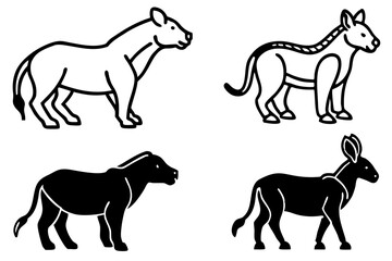 Animal Silhouette vector illustration