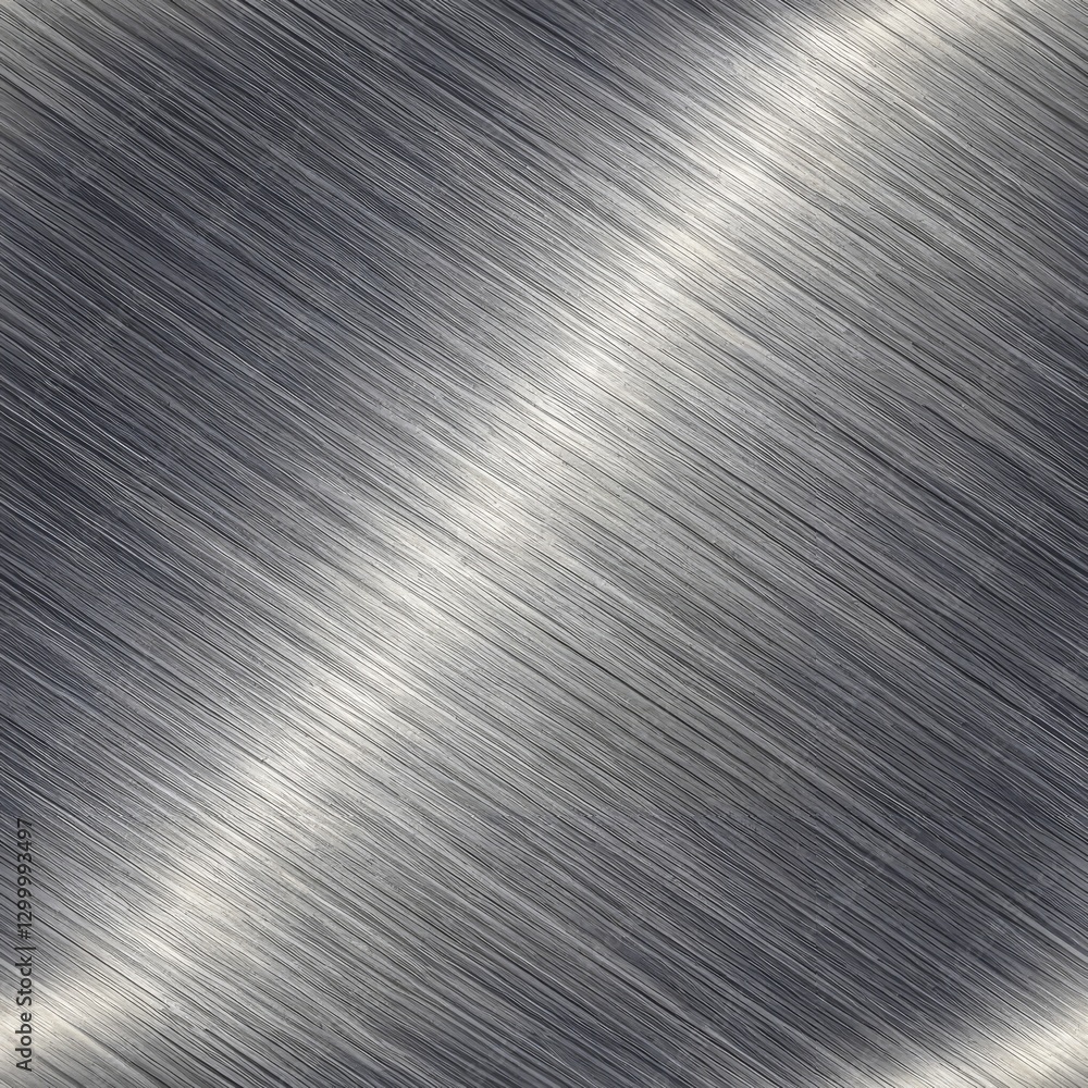 Poster brushed metal texture with subtle light reflections and diagonal lines.
