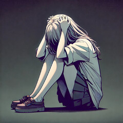 悩んでいる女性