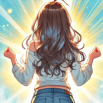 やる気を出した女性