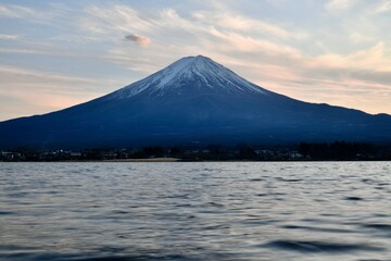 河口湖からの富士山