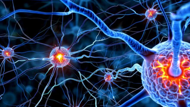 Intricate visual representation of the human brain s complex neural network structure