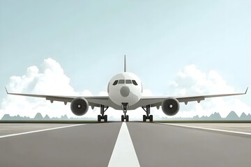 Obraz premium horizontal, color image, propeller, no people, simplicity, airplane, sky, wing, illustration, single object, air vehicle, flight, fly, nostalgia, photography, shadow, passenger, plane, three dimension