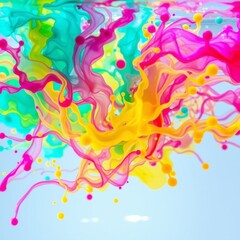 Colorful Fluid Motion