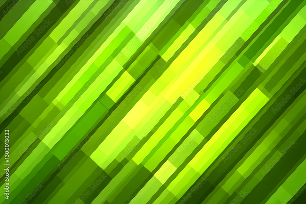 Poster abstract green and yellow diagonal stripes background, dynamic geometric pattern ideal for website b