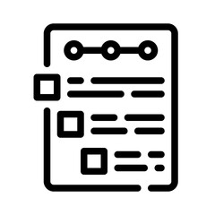 Icon Step Document With Style Outline