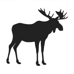 Moose Silhouette vector illustration