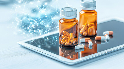 Digital health innovation with pharmaceutical technology on tablet