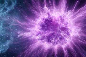 A stylized explosion symbol with chaotic energy radiating outward