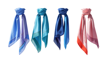 silk scarf png colorful silk scarves arranged in a row on dark background fashion accessory