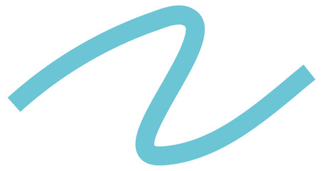 cursive or looping blue line on card stock with micro perforations