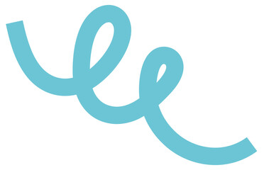 Fototapeta premium cursive or looping blue line on card stock with micro perforations