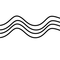 Curve wave seamless pattern
