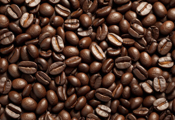 Fototapeta premium Freshly roasted coffee beans coffee beverages food