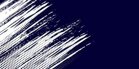 Dots halftone white blue color pattern gradient grunge texture background. Dots pop modern art comics sport style vector illustration
