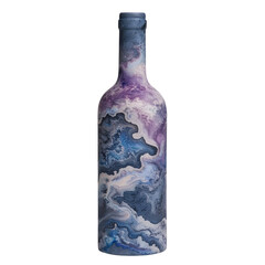 Ethereal Lavender Wine Bottle &ndash; Elegant and Refined Packaging