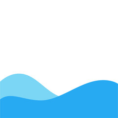 Blue river ocean wave layer
