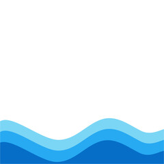 Blue river ocean wave layer
