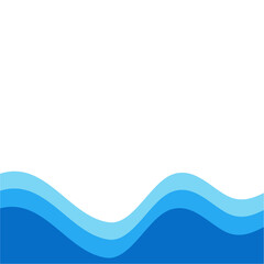 Blue river ocean wave layer
