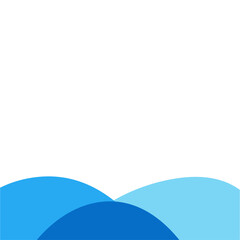 Blue river ocean wave layer
