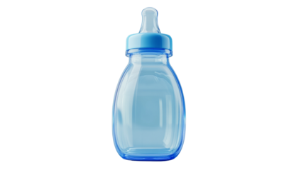 3D rendering of baby milk bottle isolated on white background.
