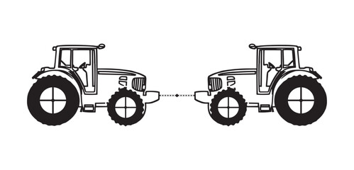 tractor icon vector. perfect tractor symbol. beautiful tractor element.