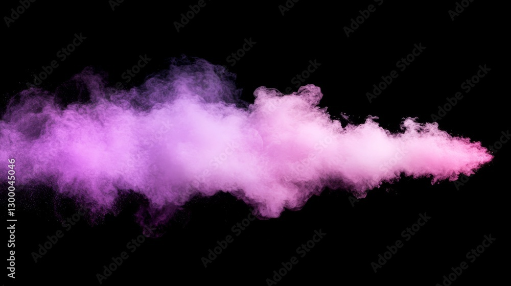 Aufkleber purple and pink powder explodes in mid-air, showcasing a captivating blend of colors and energy whil