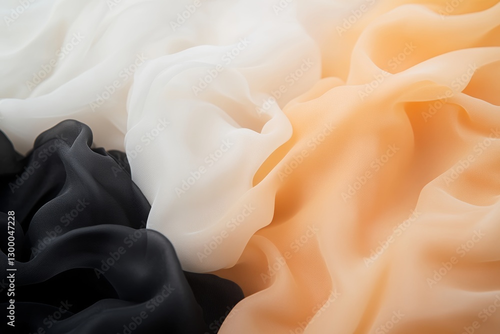 Poster close-up of swirling tones of deep gray, gold, and white reflects the elegance of polished marble, c