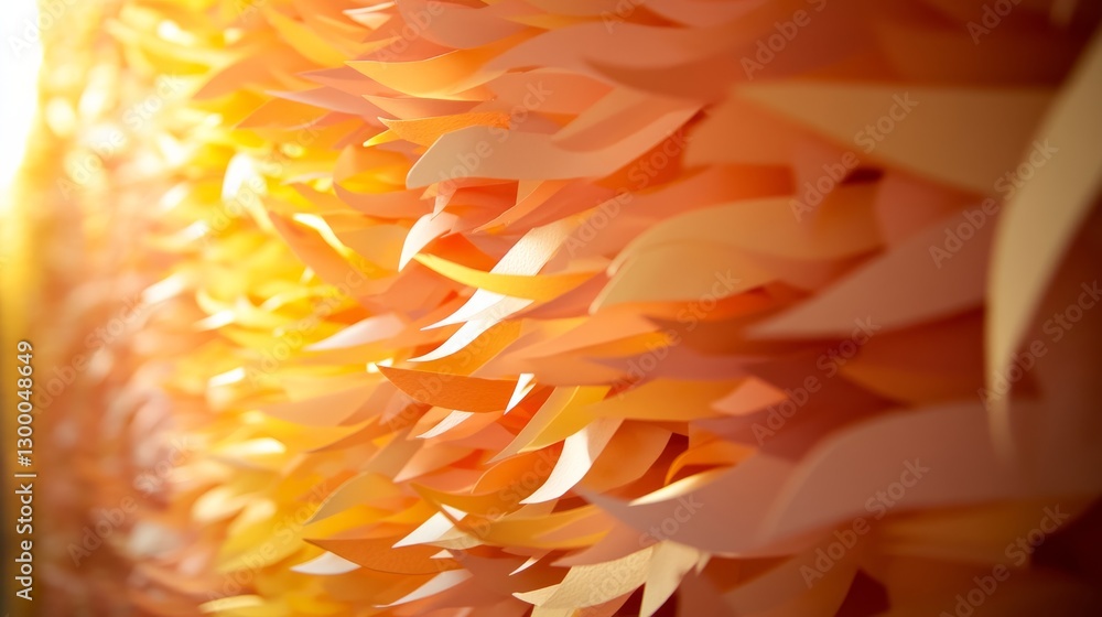 Poster Close-up of layered paper art showcasing a vivid profile with rich textures and contrasting colors, reflecting a unique sense of individuality