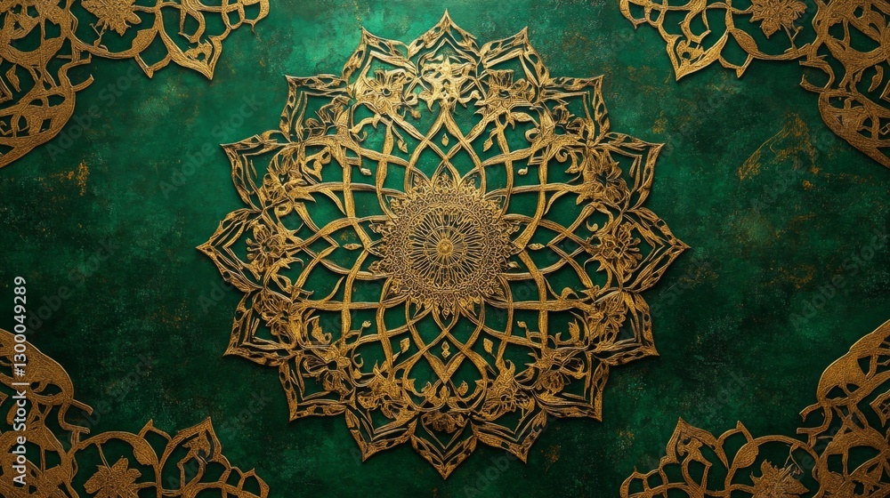 Poster creating intricate islamic geometry patterns art studio visual art creative space artistic perspecti