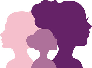International Women's Day Silhouette