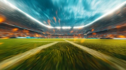 Dynamic football match atmosphere stadium photography crowd atmosphere focus on emotion