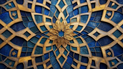 Creating stunning islamic geometric design digital studio graphic artwork virtual workspace artistic perspective bold patterns