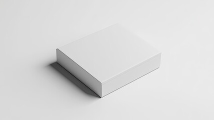 Elegant White Box Mockup, Minimalist Packaging Solution for Brands