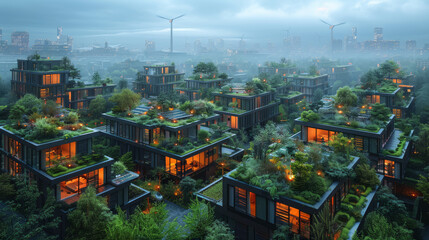 Futuristic Green Smart City With Renewable Energy And Urban Forests