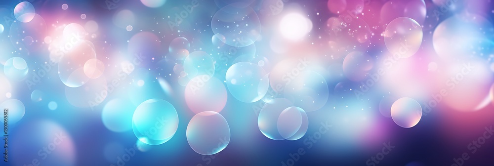 Aufkleber abstract bubbles: a vibrant display of abstract bubbles, shimmering with a spectrum of colors, creat