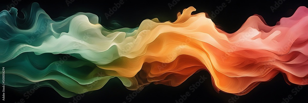 Poster abstract flowing colors: a mesmerizing abstract background image with vibrant colors and fluid motio
