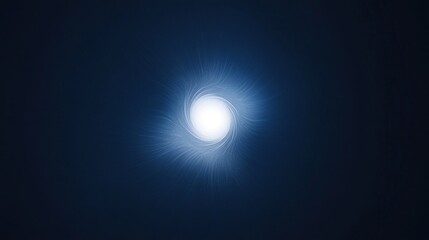 Obraz premium The moon shines brightly in a minimalist style on a dark background.