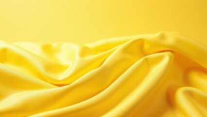 Obraz premium Smooth, golden fabric with gentle folds and a silky texture