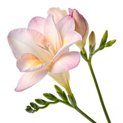 Fototapeta premium pink lily isolated on white