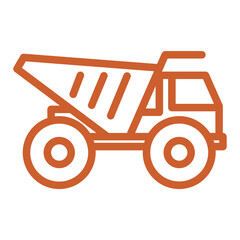 red tractor isolated on white