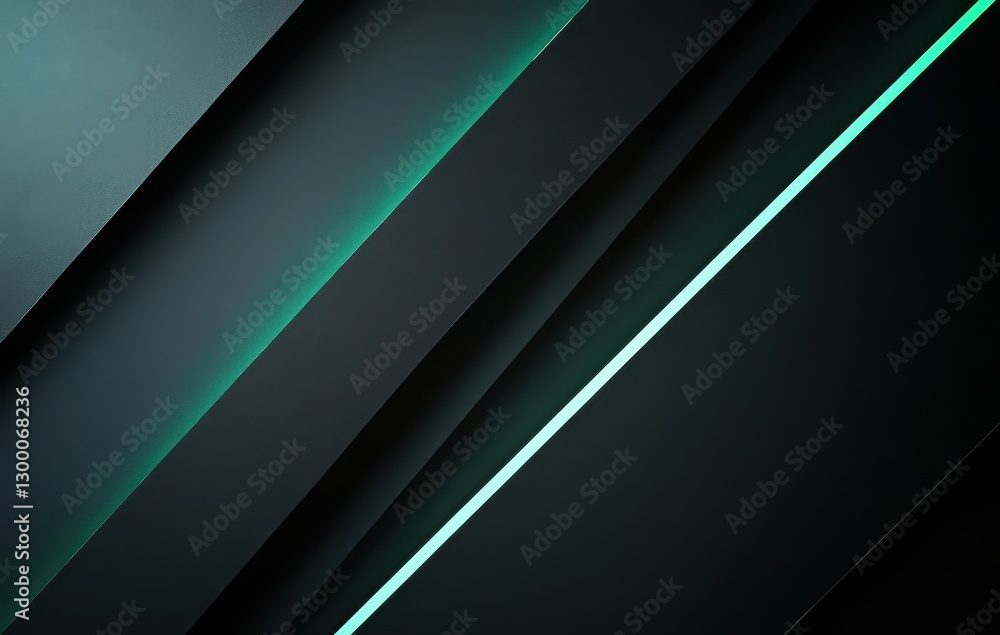 Poster abstract background with gradients and geometric shapes in dark tones and neon accents ideal for mod