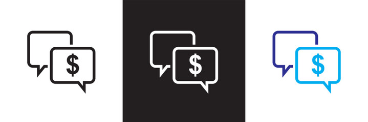 Accounting  icons set. Isolated on white and black background. Vector illustration. EPS 10