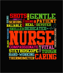 Shots gentle nurse caring printable cut file.