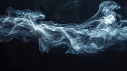 Isolated smoke cloud swirling ethereal patterns nature image atmospheric conditions aerial view mystical formation