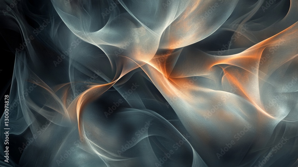 Poster blending layers of translucent digital textures virtual studio digital art abstract environment arti
