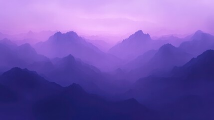 Serene Misty Mountains with Dreamy Atmosphere