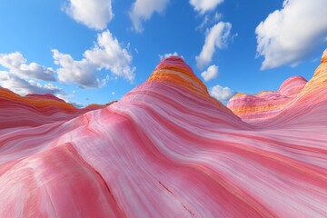 A 3D-rendered time-lapse of erosion slowly reshaping a landscape over centuries